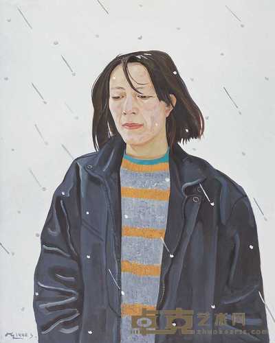 刘小东 1990年作 风雪交加 100×80cm